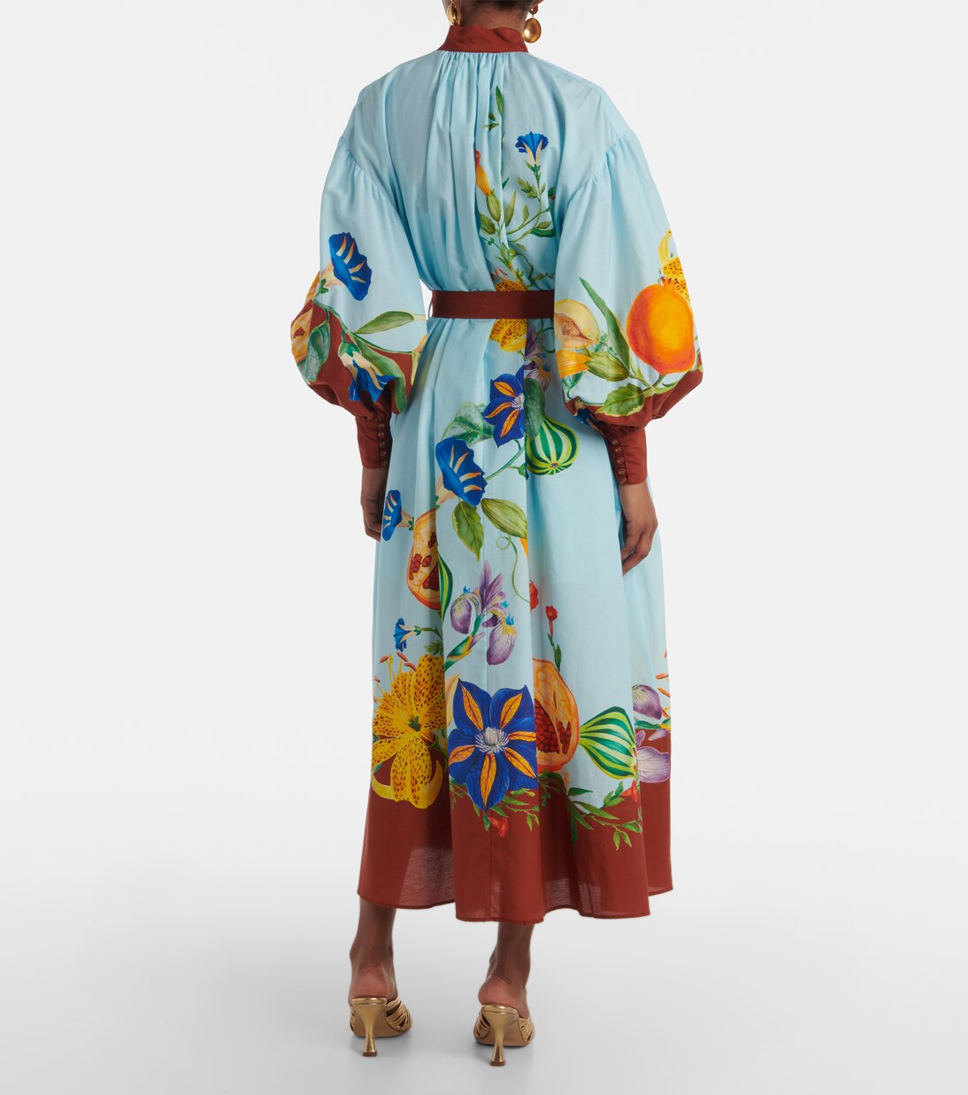 Robe chemise Dahlia en coton et soie | Alémais