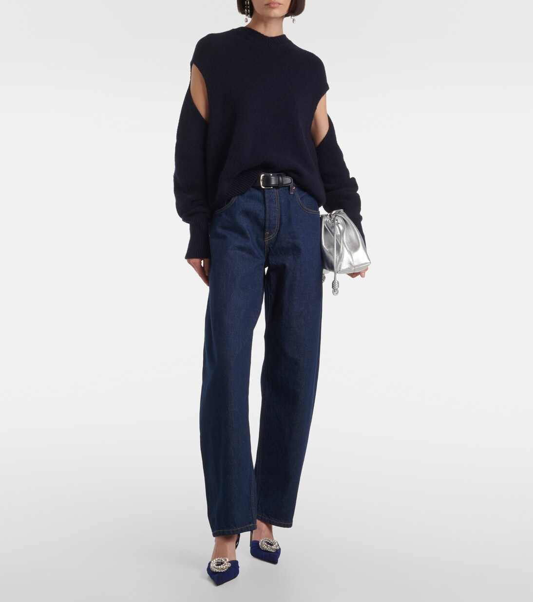 Escarpins slingback Galaxy 85 en tulle | Mach & Mach