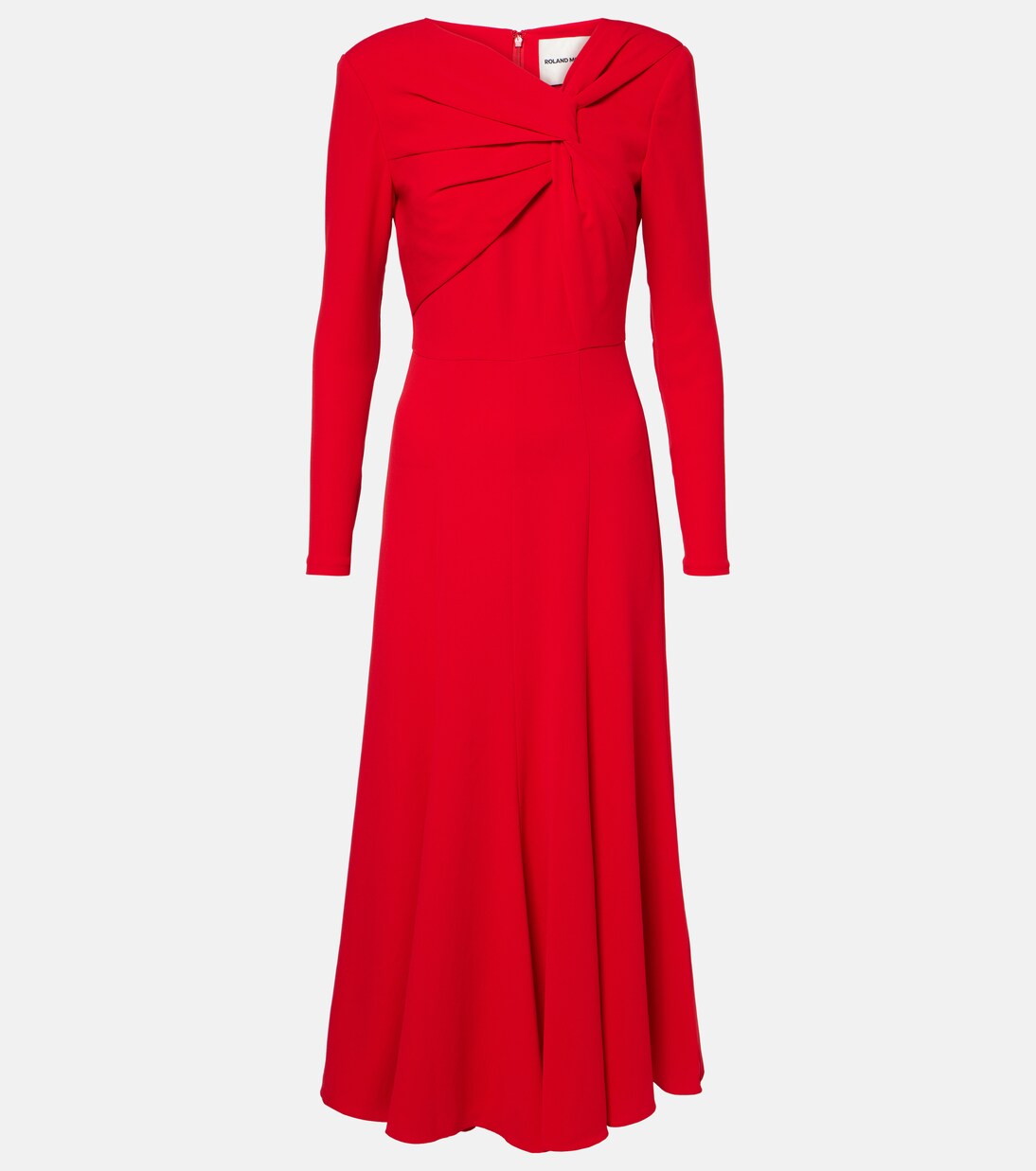 Gathered cady midi dress | Roland Mouret