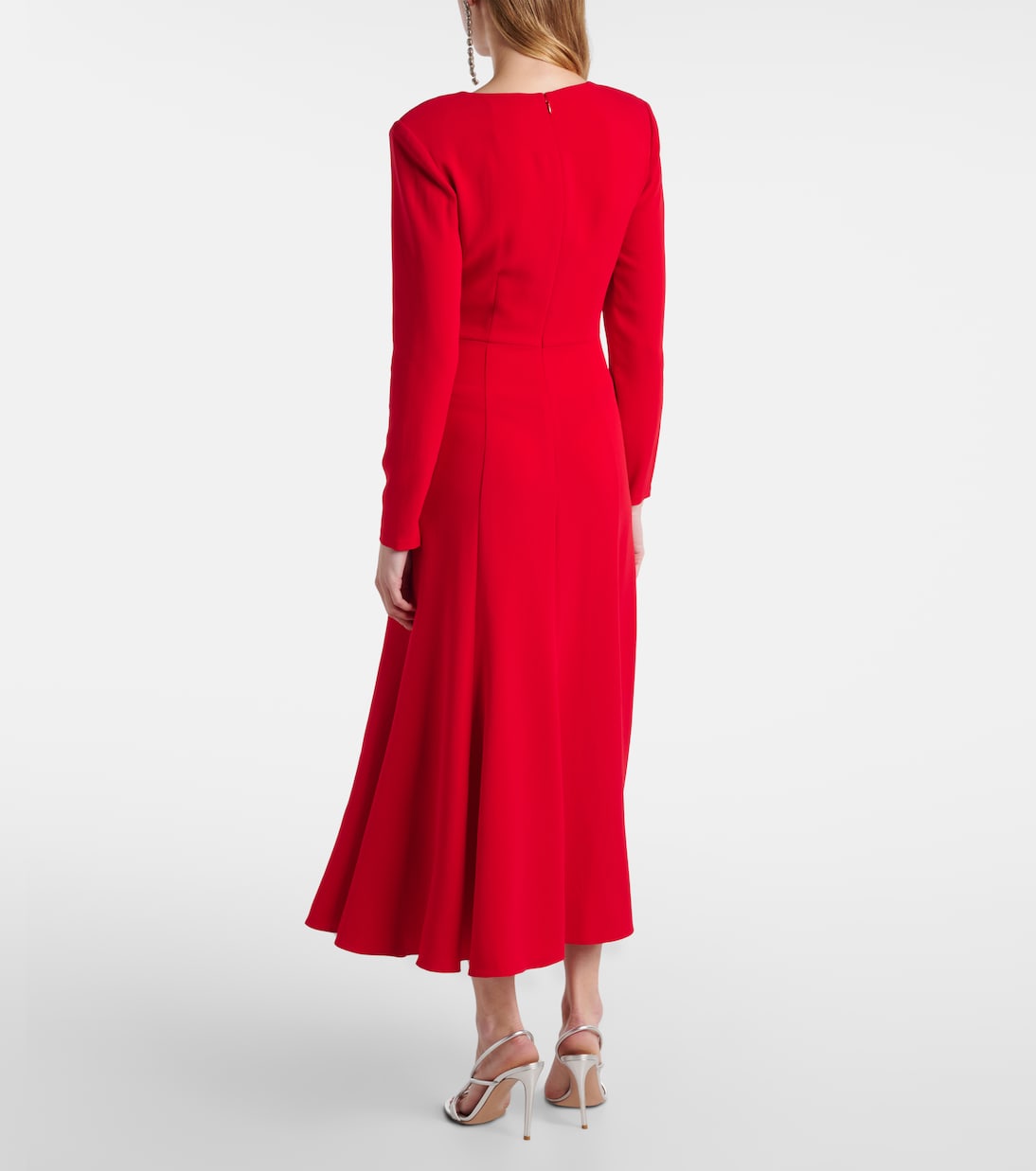 Gathered cady midi dress | Roland Mouret