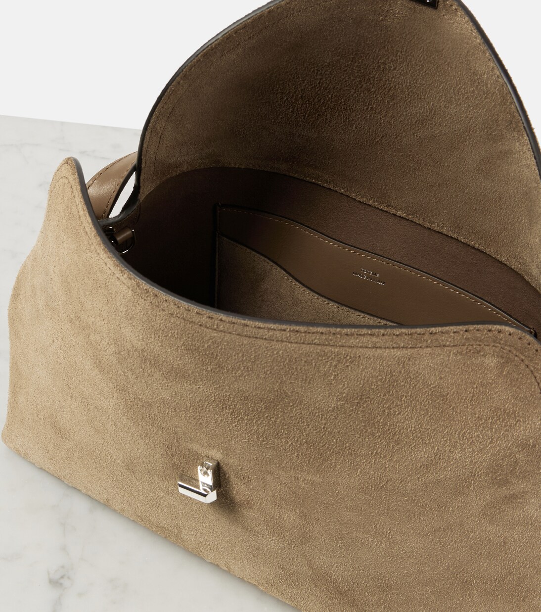 T-Lock suede tote bag | Toteme
