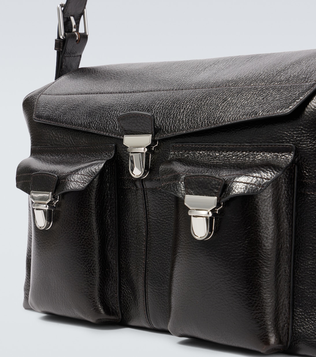 Messenger Bag Week-end Gear aus Leder | Lemaire