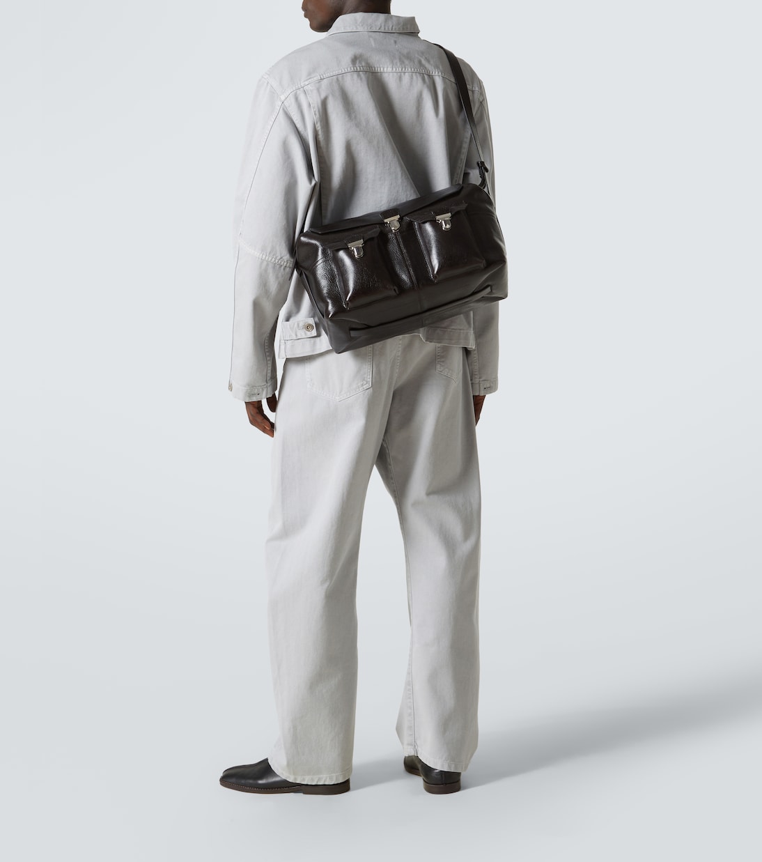 Messenger Bag Week-end Gear aus Leder | Lemaire