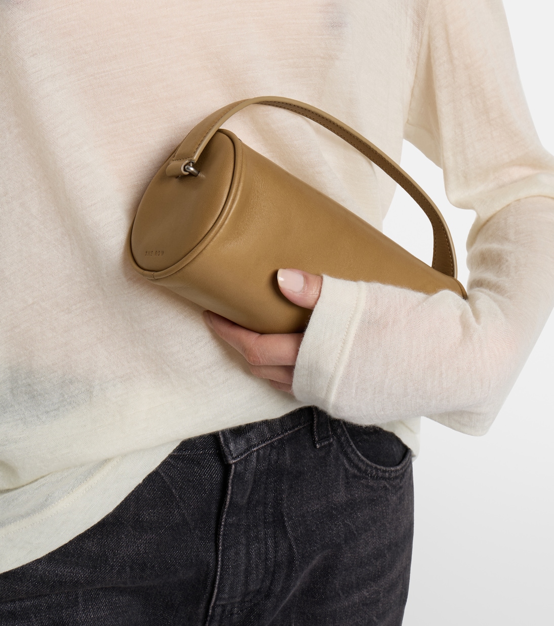 Tote Bag Round '90s aus Leder | The Row