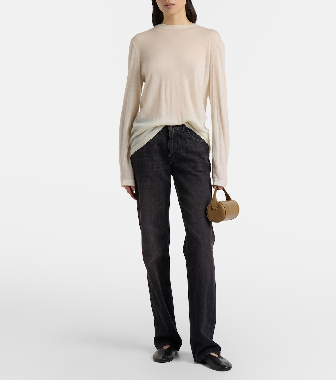 Tote Bag Round '90s aus Leder | The Row