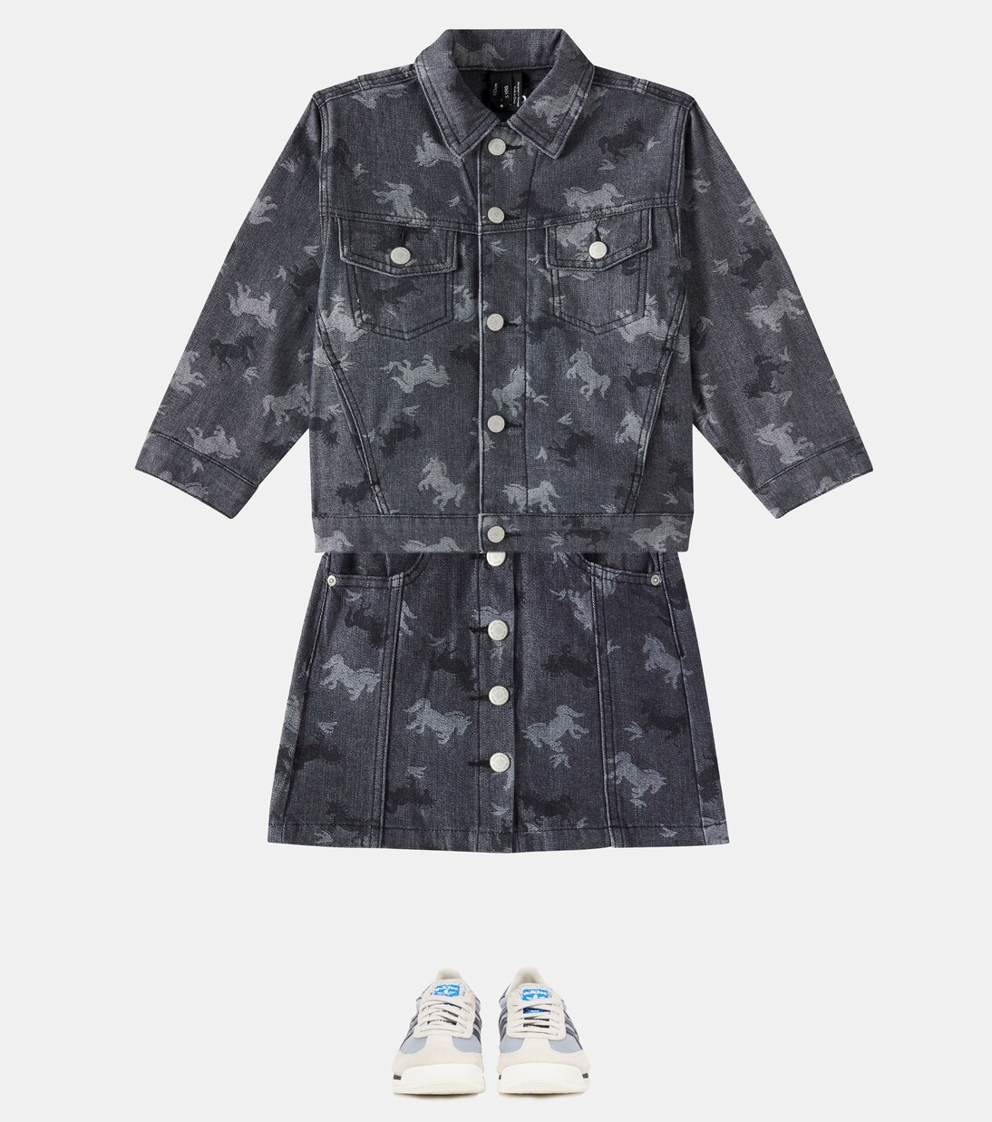 Bera jacquard denim skirt | Molo