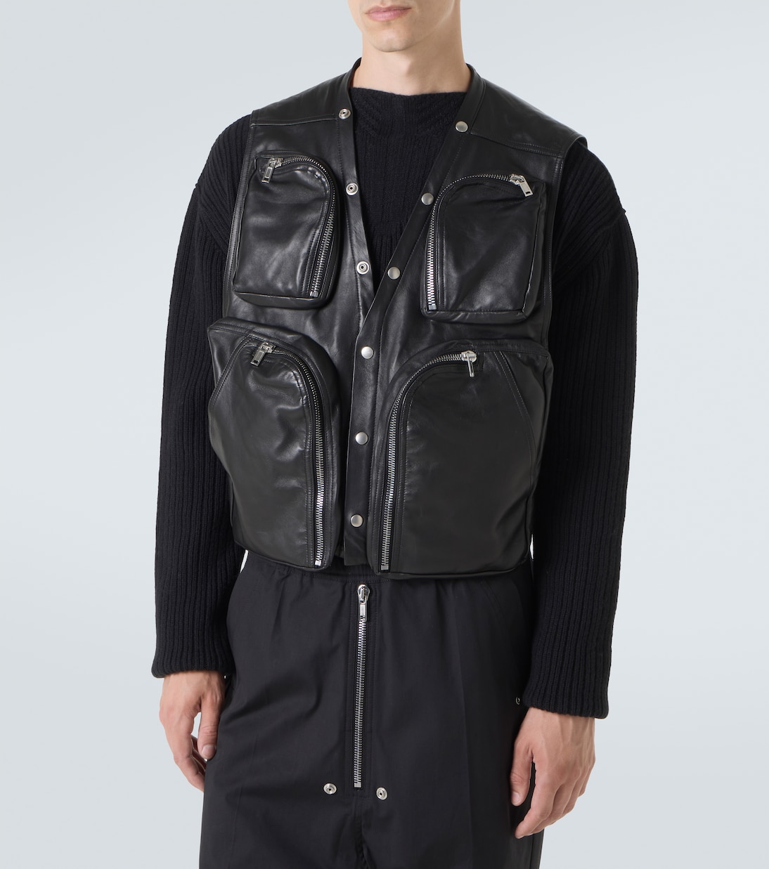 Weste aus Leder | Rick Owens