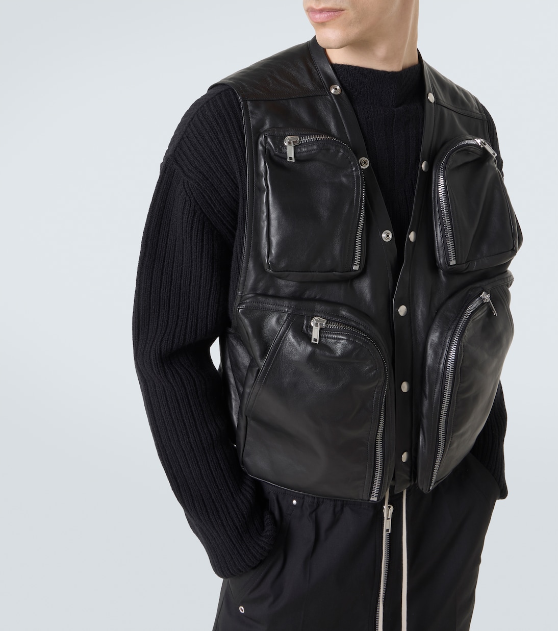 Weste aus Leder | Rick Owens