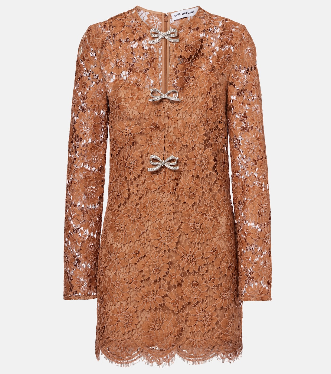 Robe en dentelle à ornements | Self-Portrait