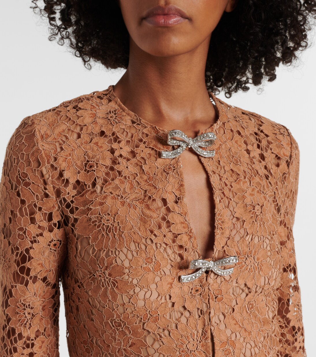 Robe en dentelle à ornements | Self-Portrait