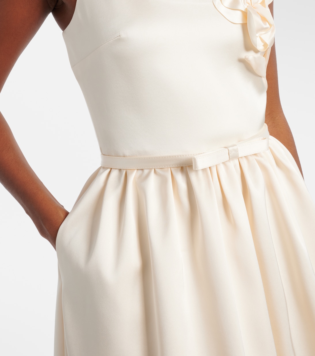 Bridal Midikleid aus Satin | Self-Portrait