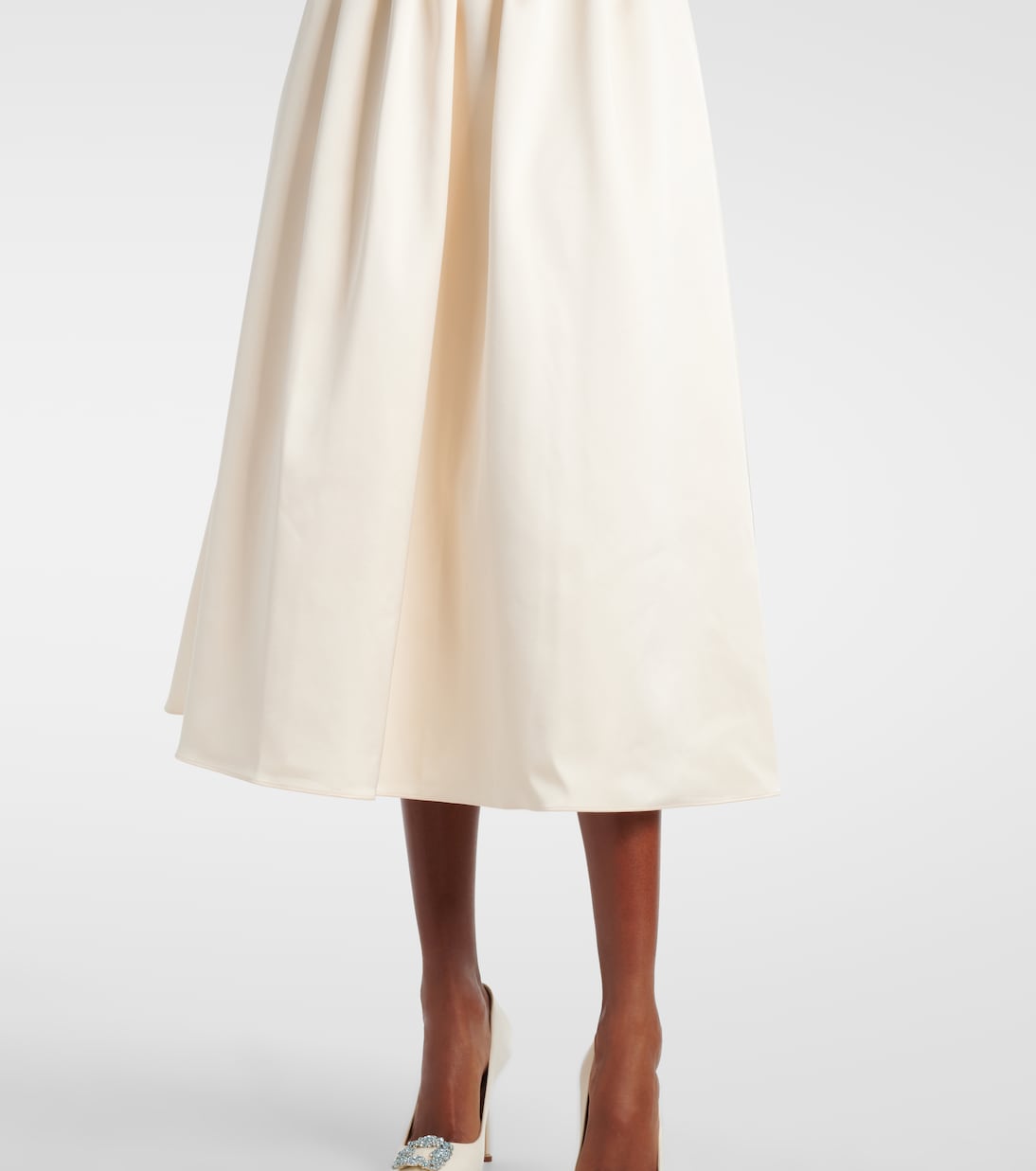 Bridal Midikleid aus Satin | Self-Portrait