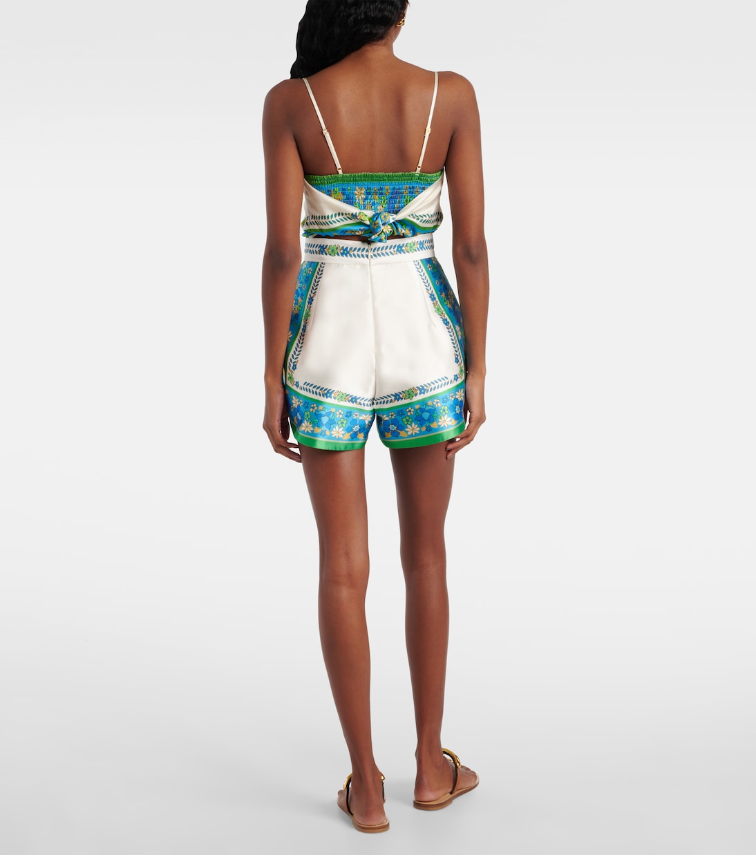 Bedruckte High-Rise Shorts Vivianna | Alémais