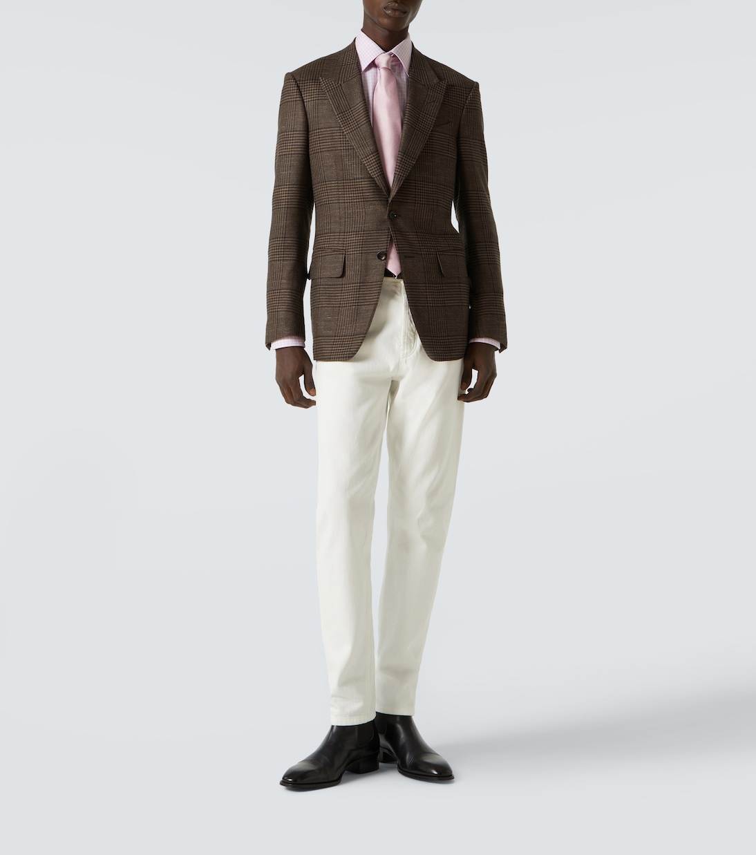 Shelton wool, silk, and linen blazer | Tom Ford