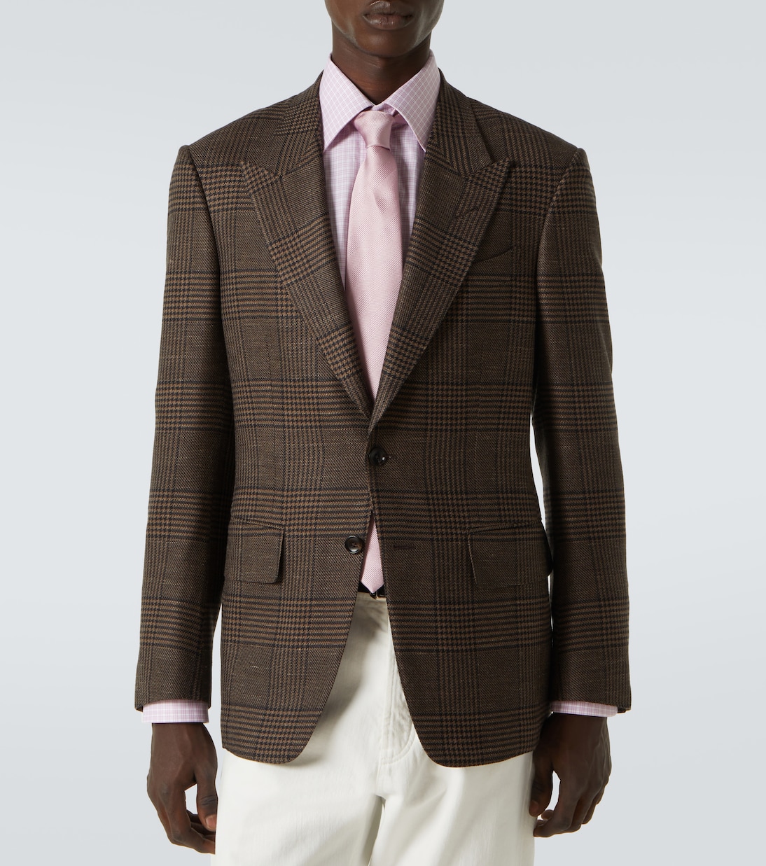 Shelton wool, silk, and linen blazer | Tom Ford