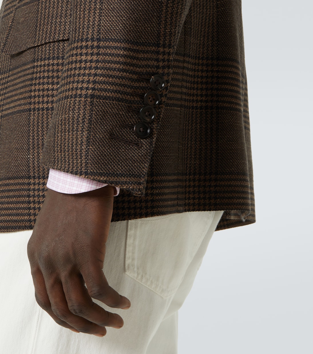 Shelton wool, silk, and linen blazer | Tom Ford