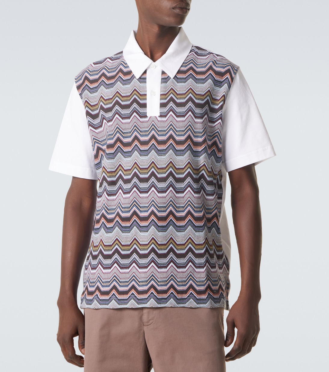 Zigzag cotton polo shirt  | Missoni