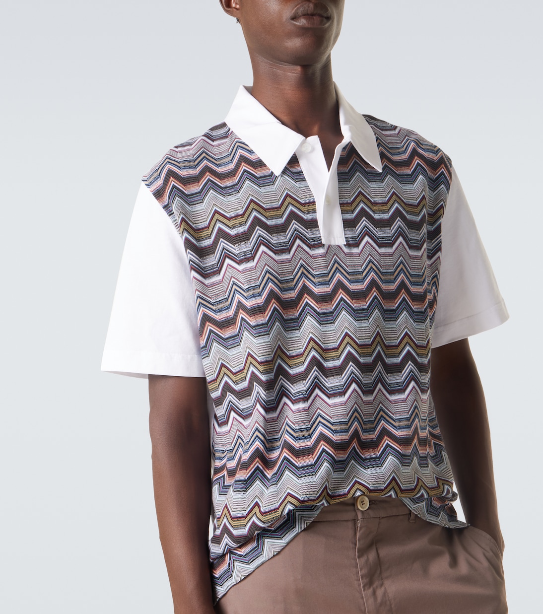 Zigzag cotton polo shirt  | Missoni
