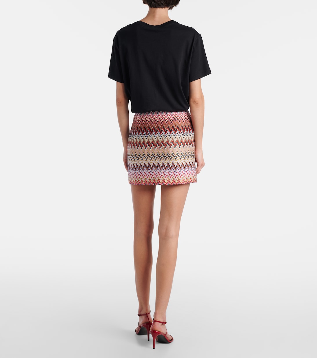 Minirock aus Häkelstrick | Missoni