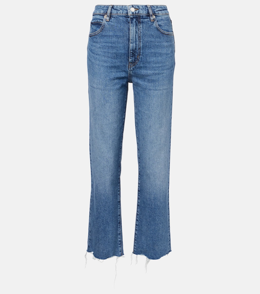 Jeans rectos Ruler de tiro cropped | Frame