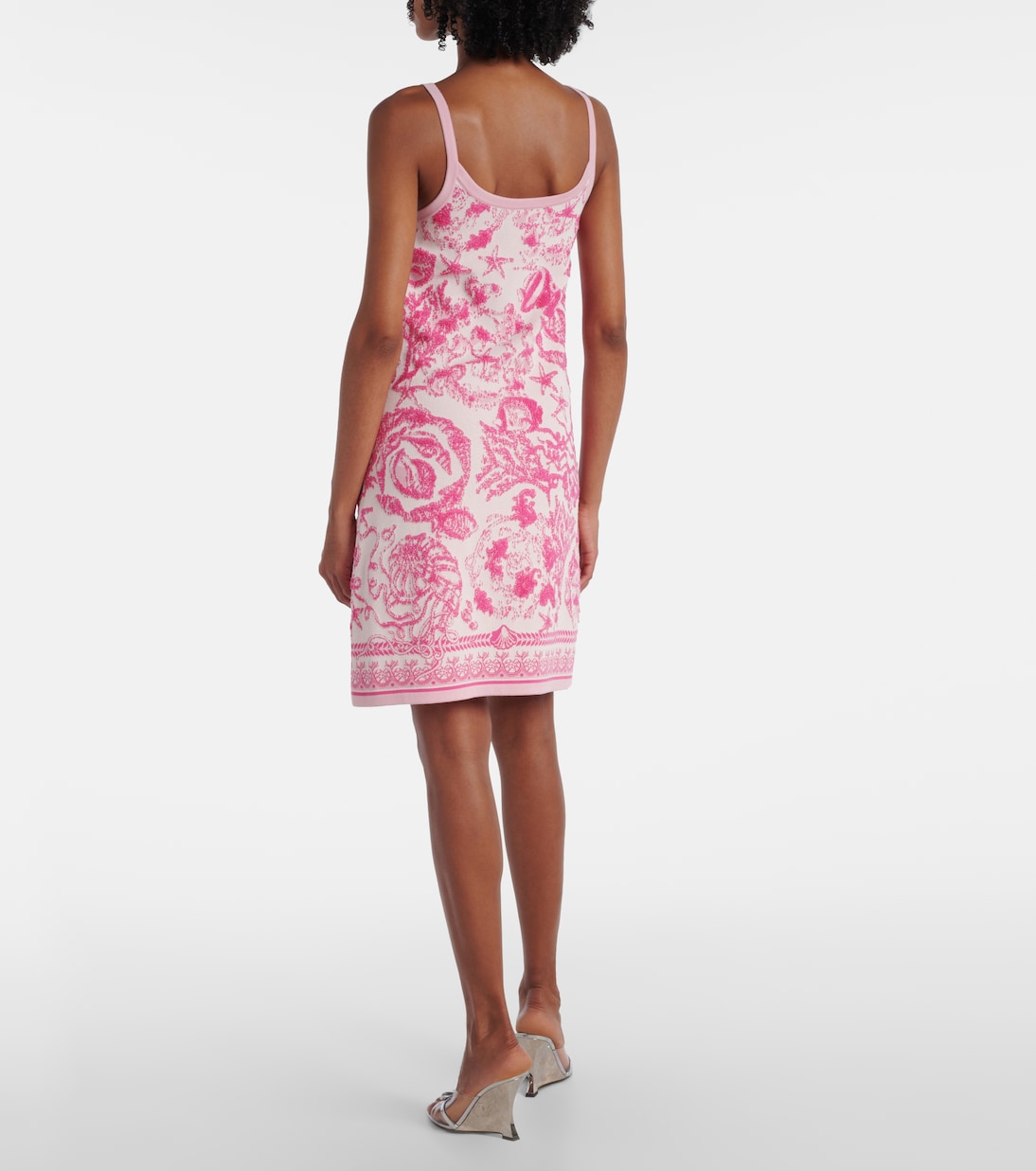 Minikleid Underwater Barocco aus Jacquard-Strick | Versace