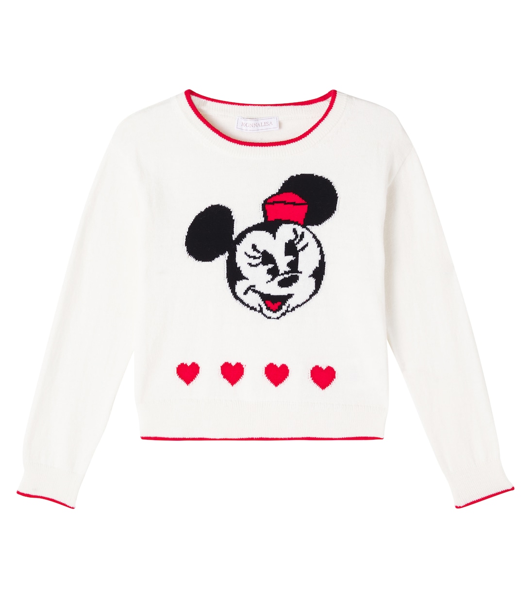 Intarsia cotton and wool sweater | Monnalisa