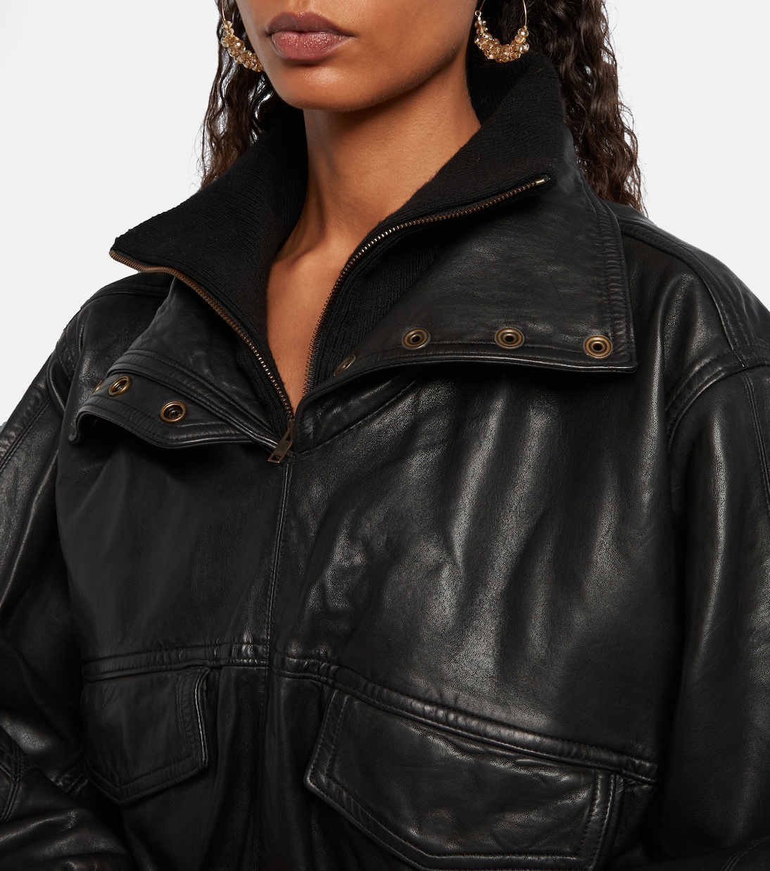 Oversize-Lederjacke Dorry | Isabel Marant