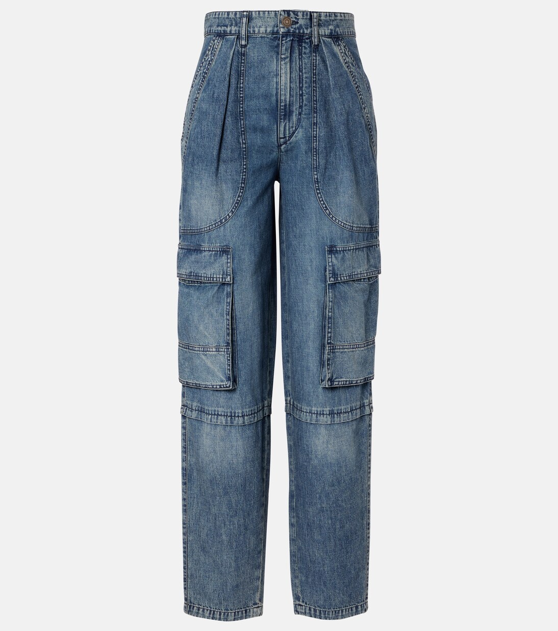 High-Rise Cargo-Jeans Nayla | Marant Etoile