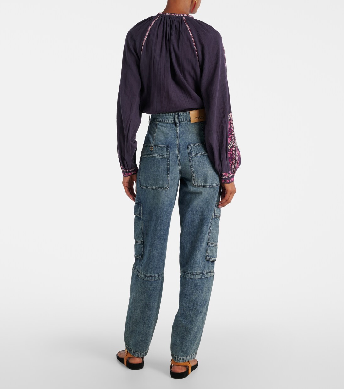 High-Rise Cargo-Jeans Nayla | Marant Etoile