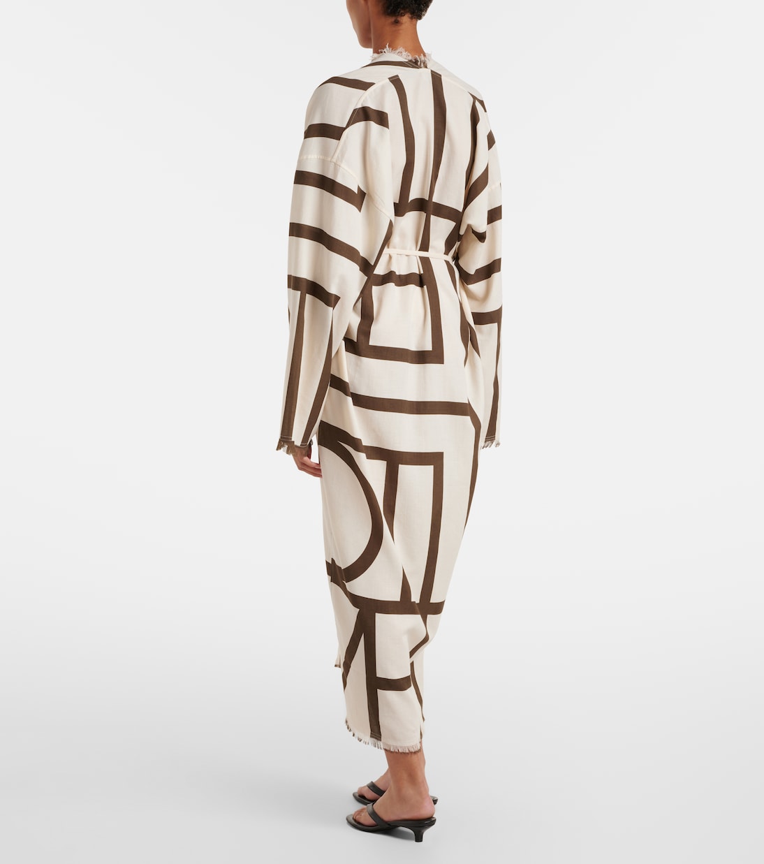 Monogram cotton beach cover-up | Toteme