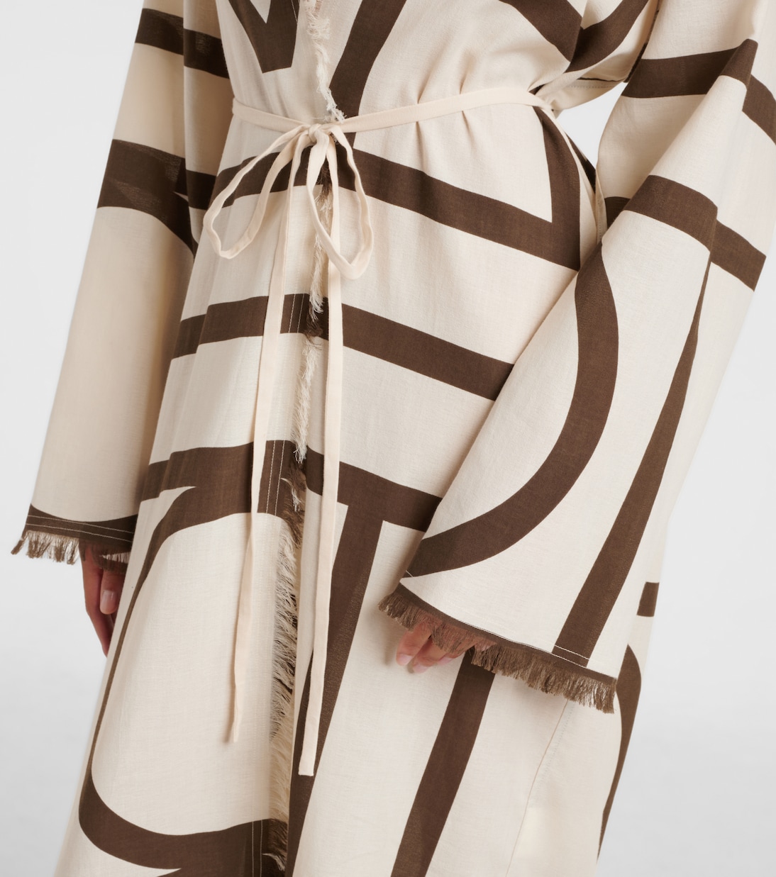 Monogram cotton beach cover-up | Toteme