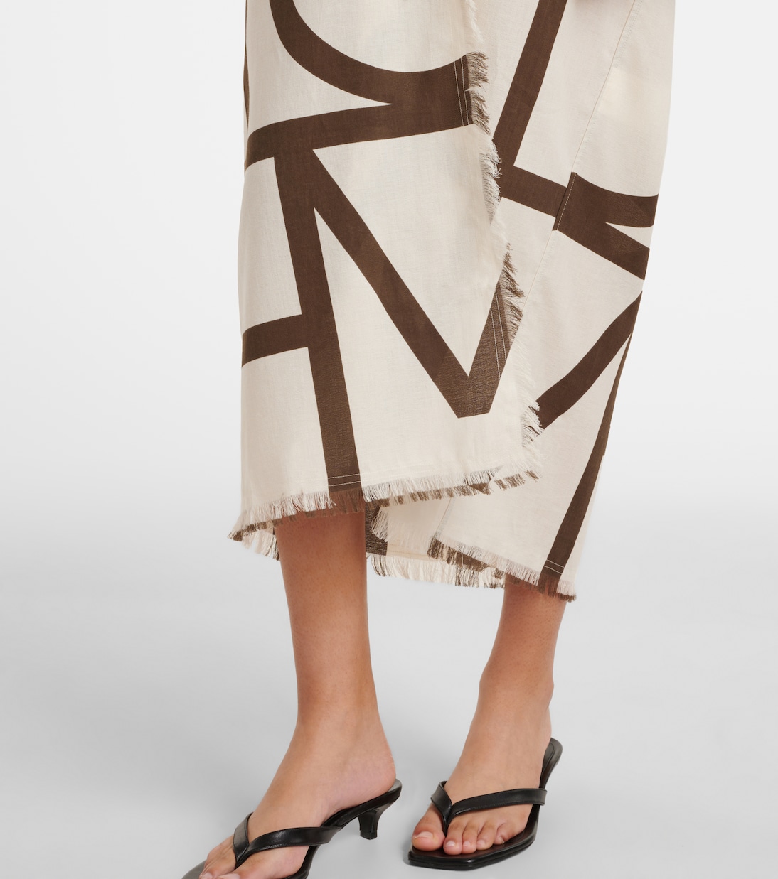 Monogram cotton beach cover-up | Toteme