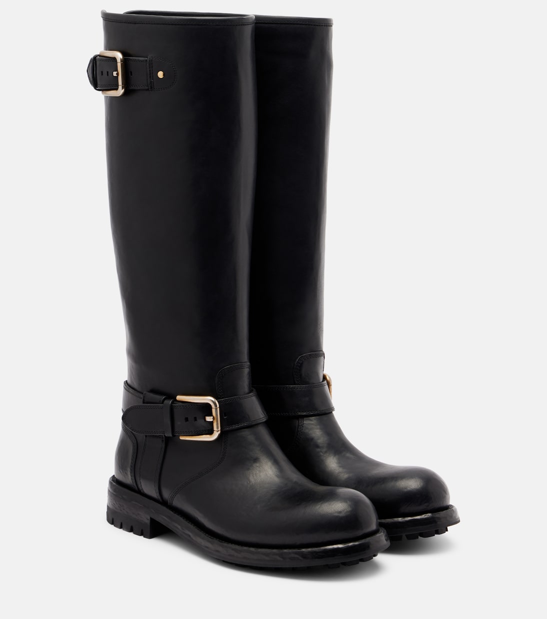 Leather biker boots | Dolce&Gabbana