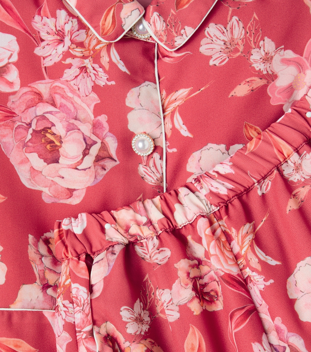 Floral chiffon pajamas | Patachou