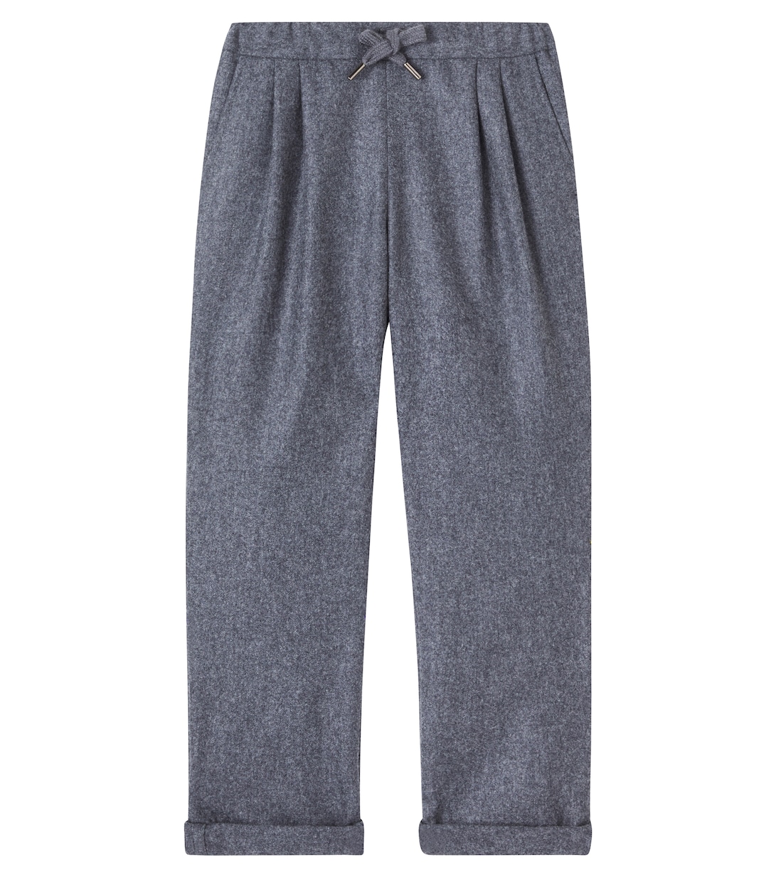 Virgin wool straight pants | Brunello Cucinelli Kids