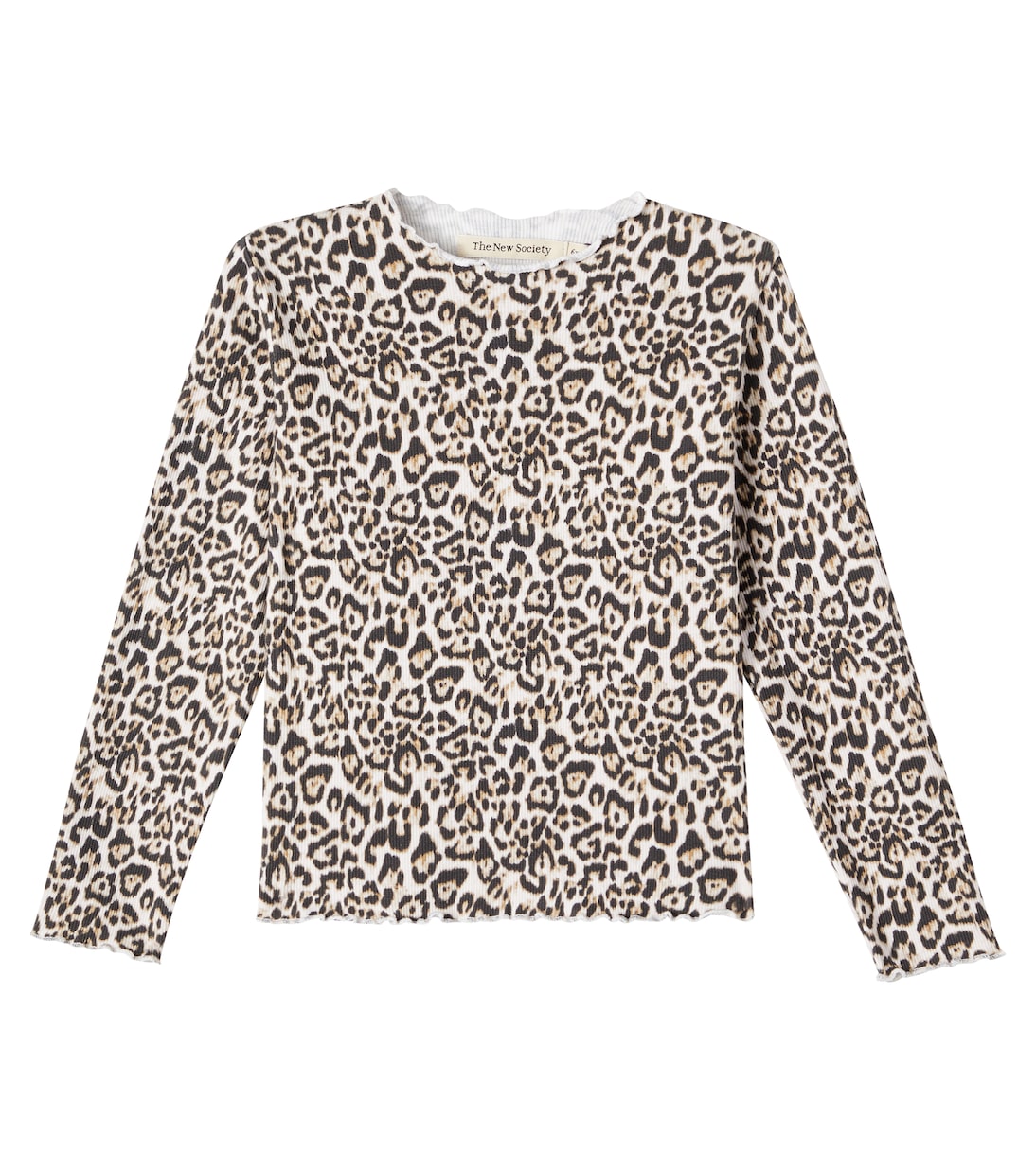 Leopard-print cotton-blend top | The New Society