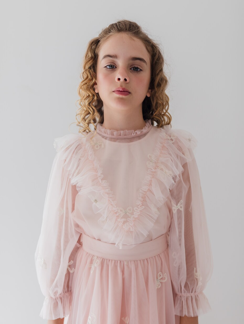 Blouse brodée en tulle | Petite Amalie  