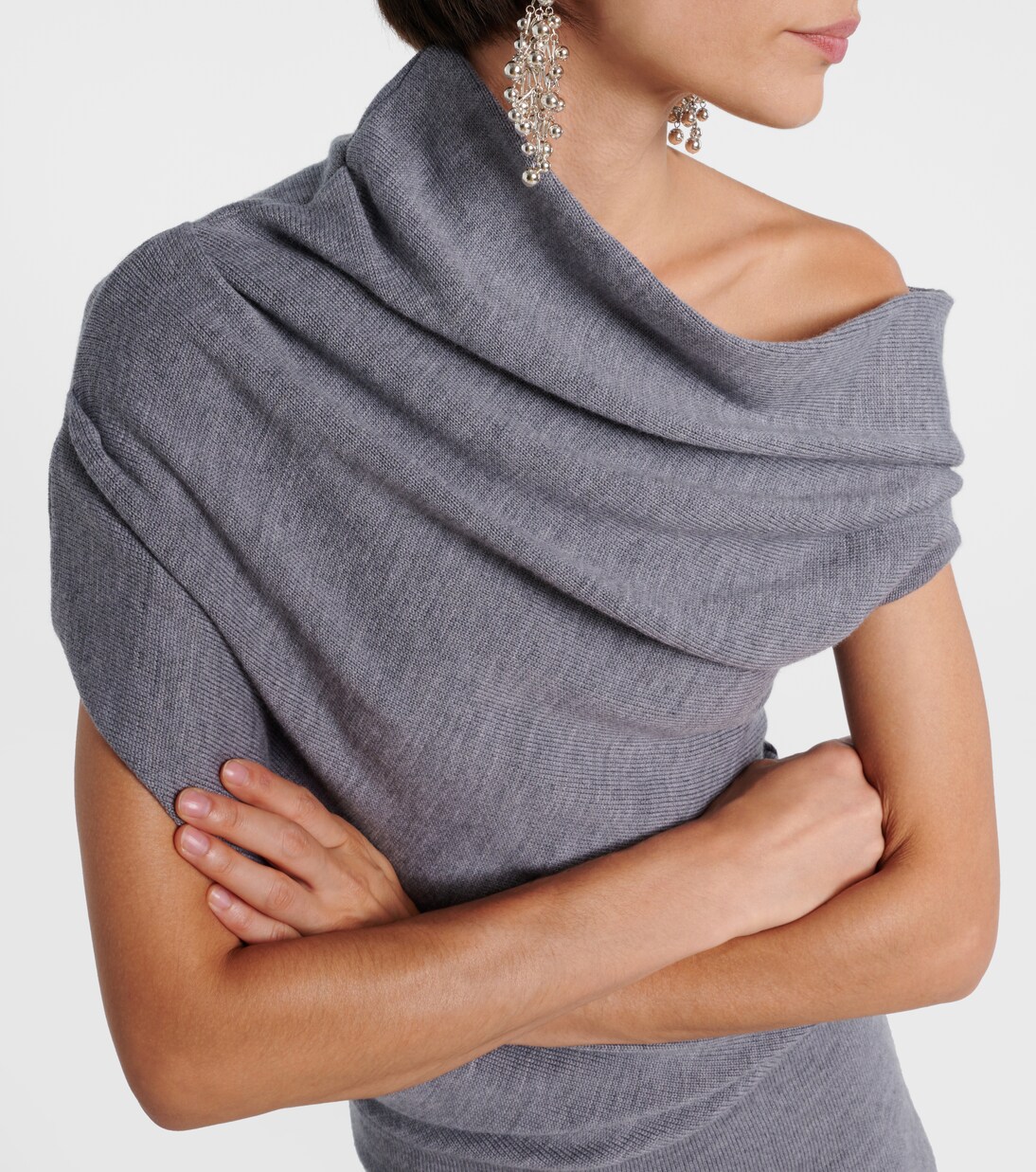 Robe Mabel asymétrique en laine | Staud