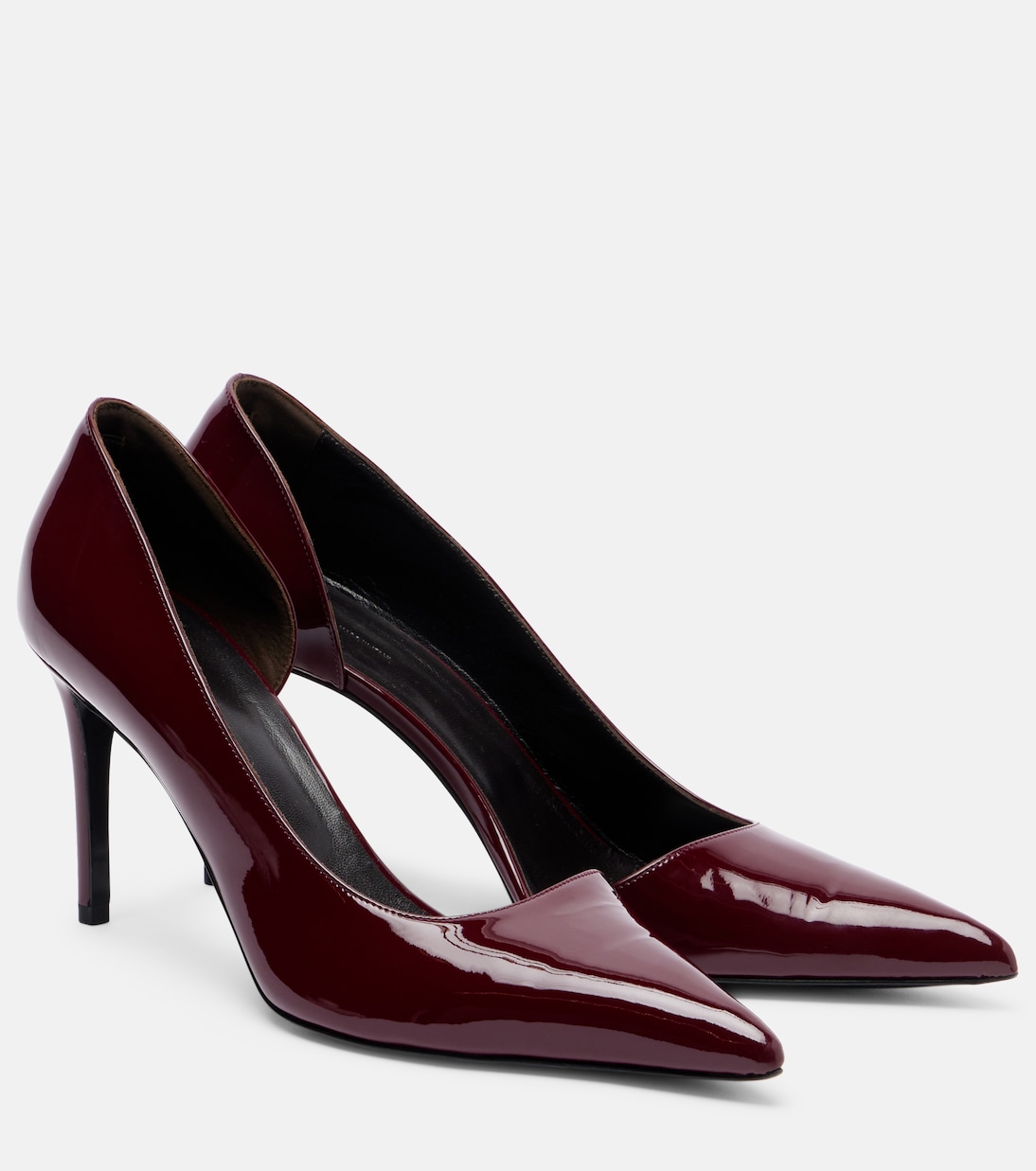Escarpins Jett D'Orsay 85 en cuir verni | Khaite