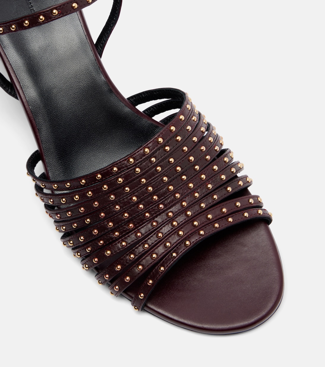 Drew 35 studded leather wedge sandals | Khaite