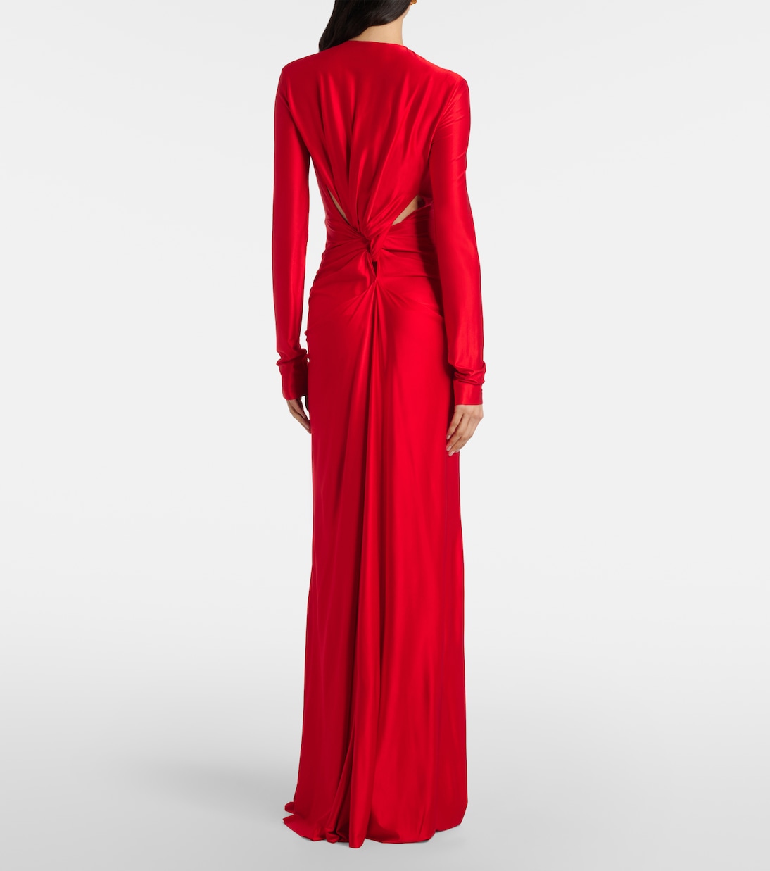 Gathered satin gown | Victoria Beckham