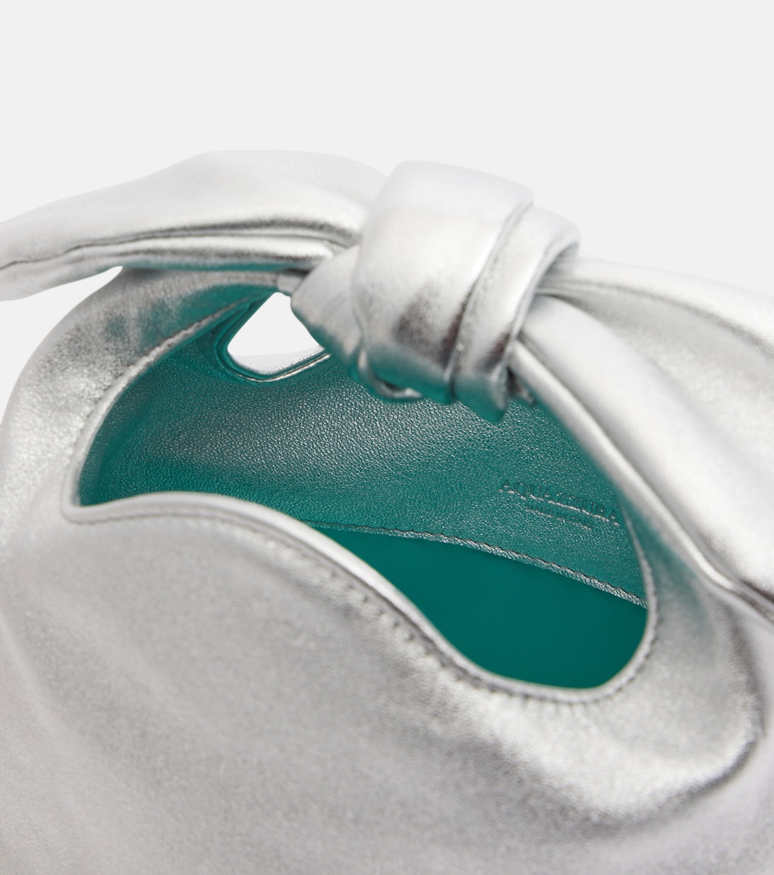 Bow Tie Mini leather top-handle bag | Aquazzura