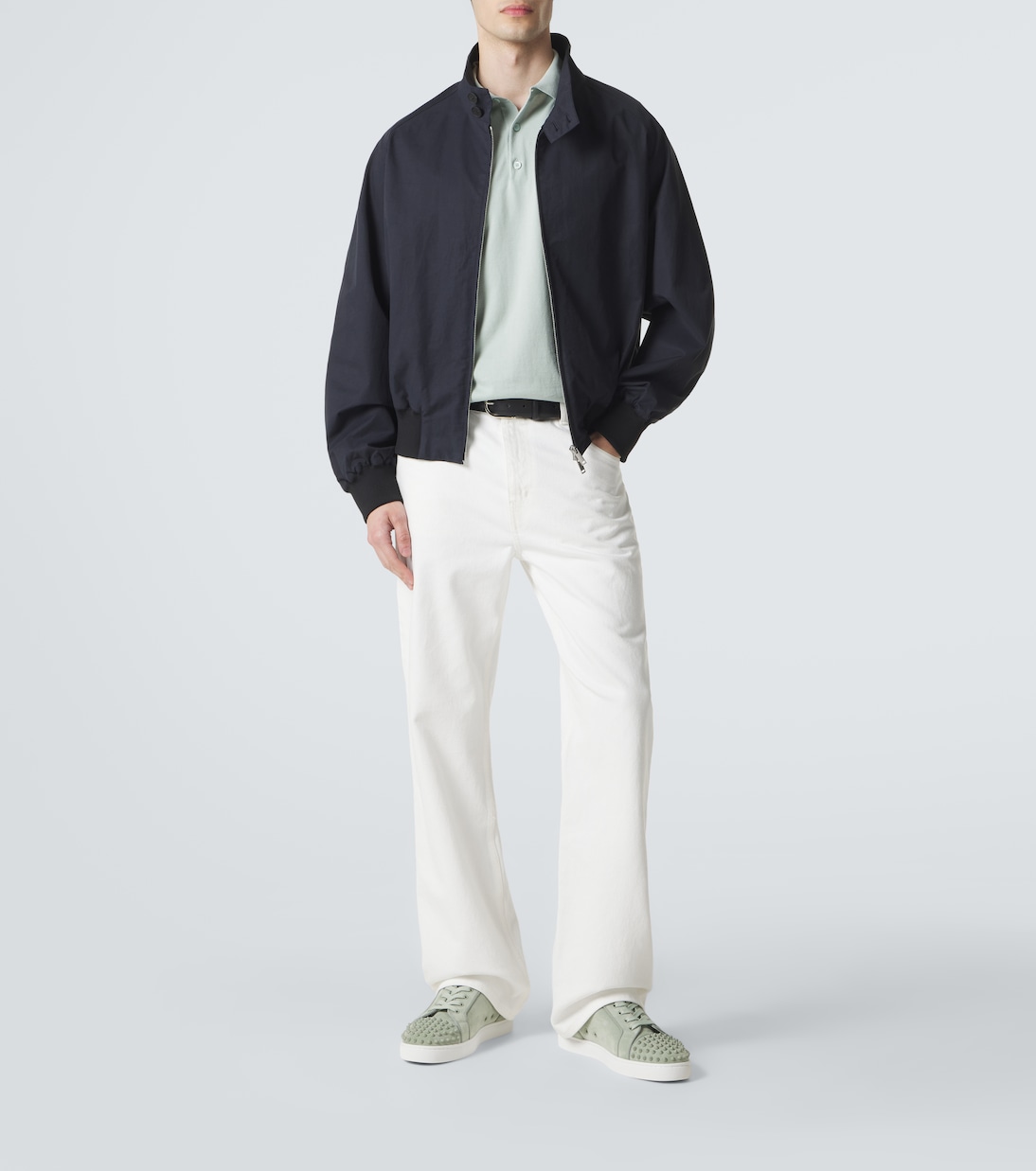 Louis Junior Spikes suede sneakers | Christian Louboutin