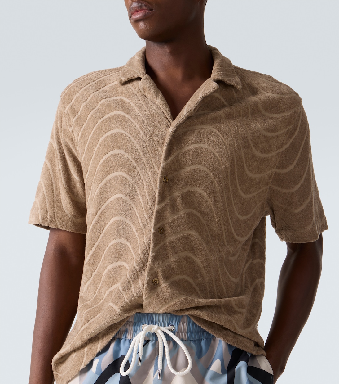 Cotton-blend bowling shirt | Frescobol Carioca