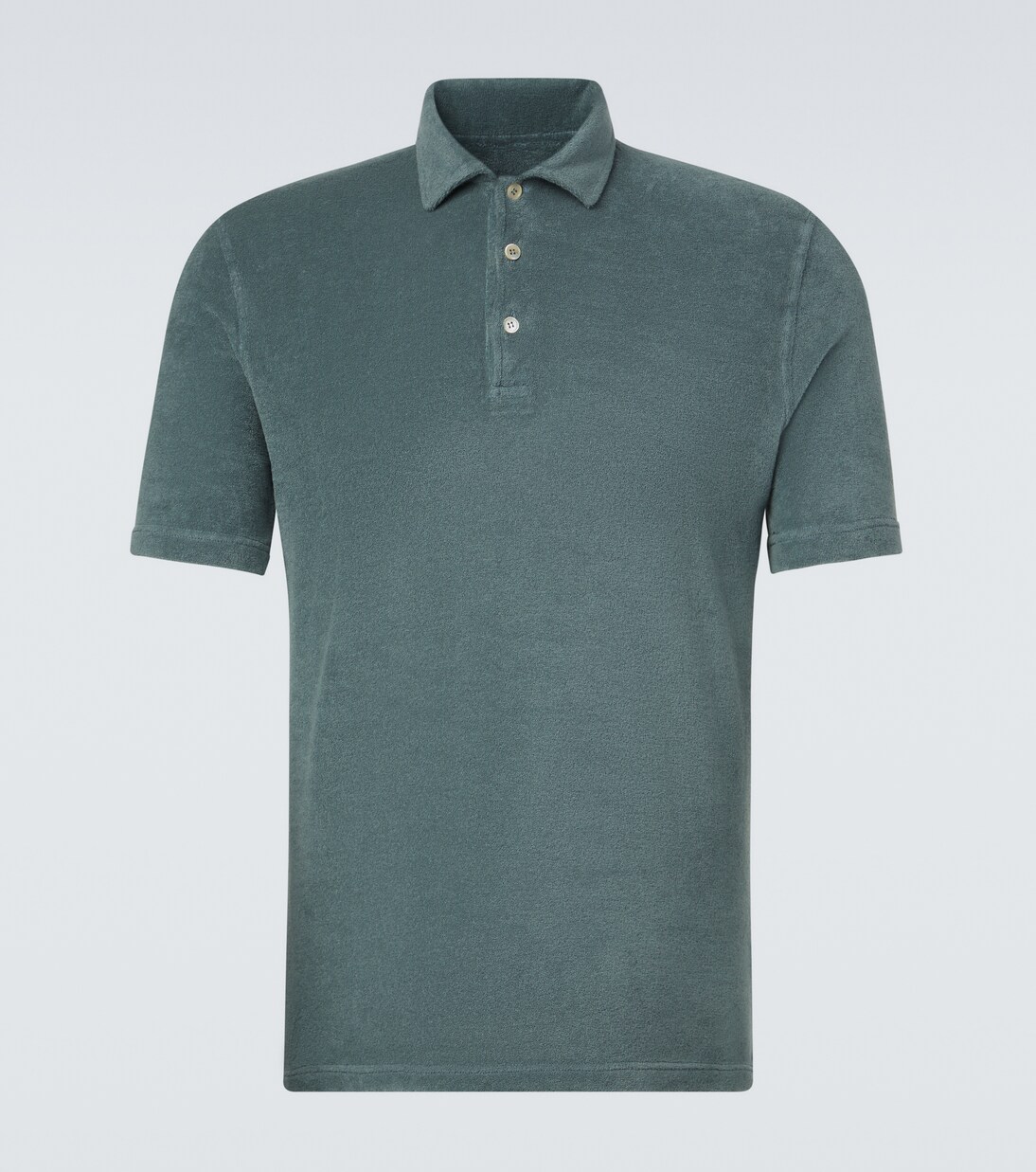 Mondial cotton terry polo shirt | Fedeli