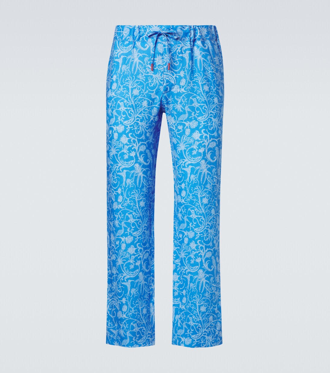 Pantalones de lino estampados | Kiton