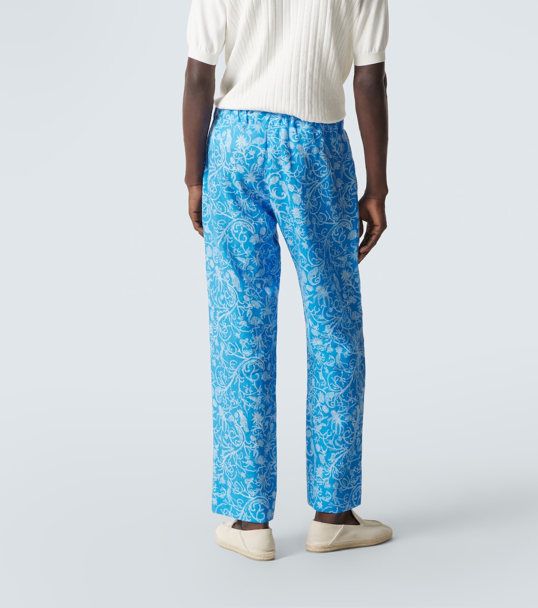 Bedruckte Hose aus Leinen | Kiton