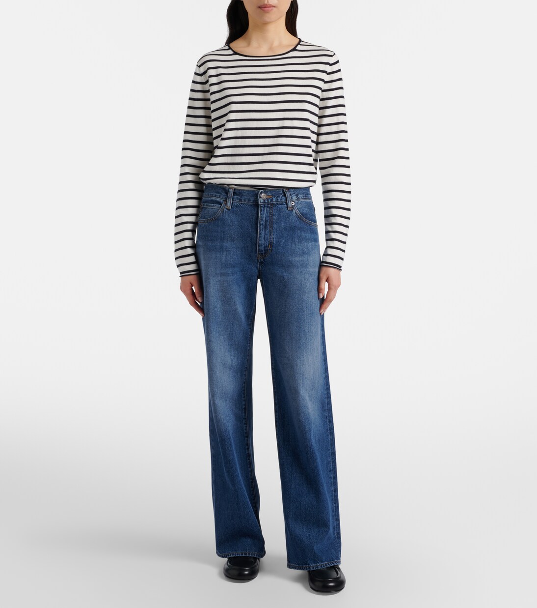 The Off Duty Stroll wide-leg jeans | Frame