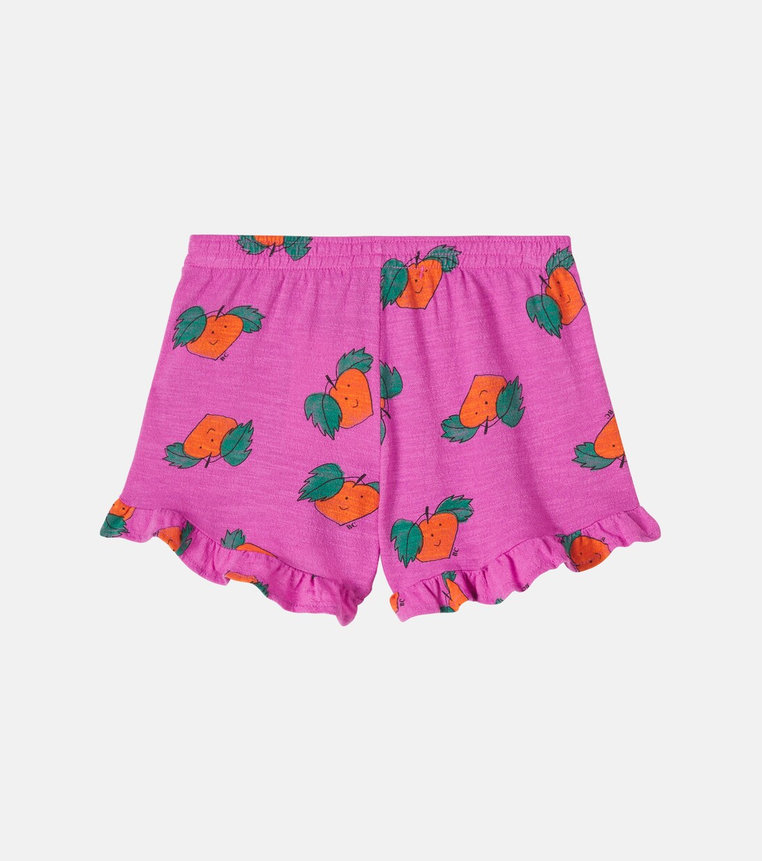 Printed ruffled cotton shorts | Bobo Choses