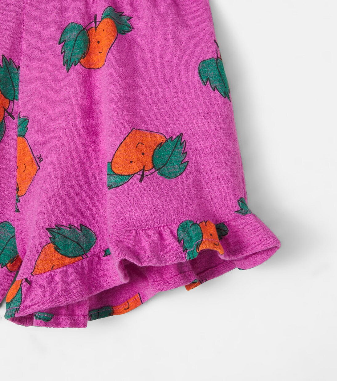Printed ruffled cotton shorts | Bobo Choses